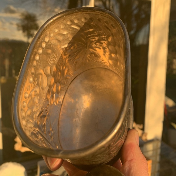 Free shipping! Vintage Silver Metal Box ~Grape & Vine Design~ - Picture 6 of 10